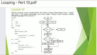 Looping Menggunakan While Do (Contoh 4) || Pascal