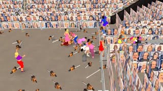 wrestling Empire exhibition 17 cartoon female street fight match