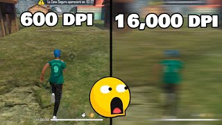 Esto pasa si juegas Free Fire con 16,000 de DPI 😱
