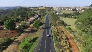 Vista aérea da área industrial de Wenceslau Braz PR