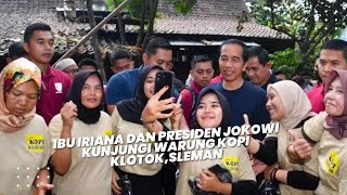 Ibu Iriana dan Presiden Jokowi Kunjungi Warung kopi Klotok,Sleman,3 Juni 2023 #jokowi #sleman #news