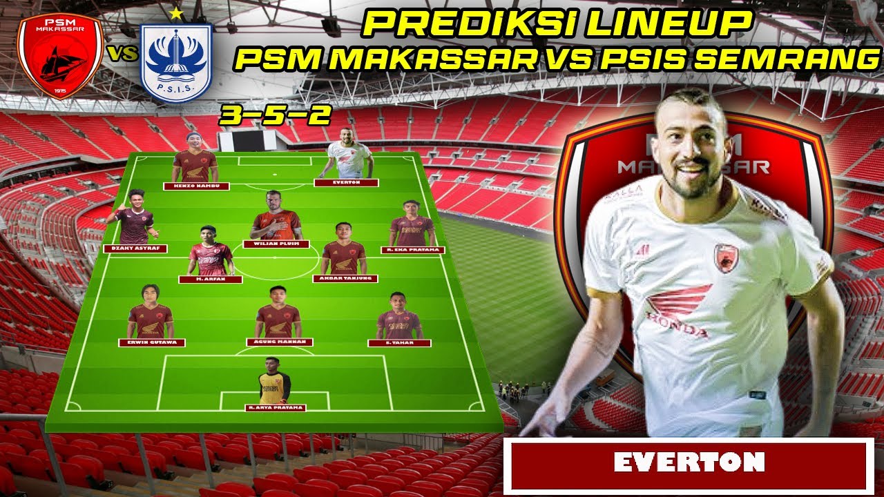 PREDIKSI LINEUP PSM MAKASSAR VS PSIS SEMARANG - BRI LIGA 1 2023 PEKAN ...