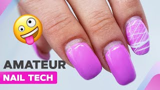 The Best Technique for Fixing Curved Nails | Colorful French Tip Manicure