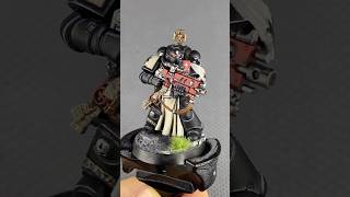 Black Templar custom Intercessor painting process! #blacktemplars #warhammer40000 #warhammer #40k