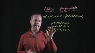 Adding Polynomials Vertically