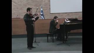 Ilias Zoutsos at University of Athens - Beethoven Sonata for Violin and Piano No. 1 (1st movement)