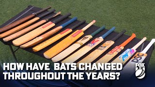 The evolution of the cricket bat - Mike Hussey & Mark Waugh test bats from every era I Fox Cricket