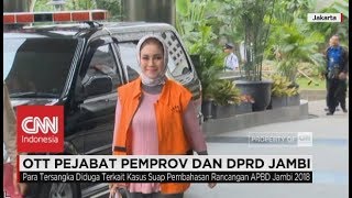 Terduga Korupsi yang Terjaring OTT di Jambi Tiba di KPK