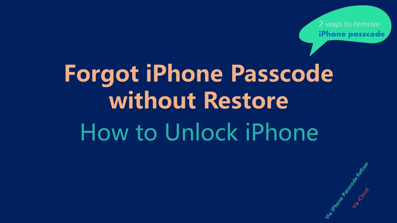 How To Reset Iphone Passcode Without Restoring Posary