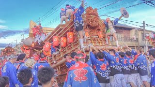 2023.7.15 生野区 巽神社 夏祭り だんじり·布団太鼓 集結(伊賀ヶ集合)