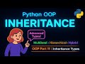 Master Inheritance in Python OOP | Multilevel, Hierarchical & Hybrid (OOP Part 11)