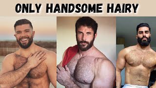 Only Handsome Hairy Muscular Men Shirtless Fitness