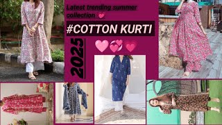 2025 summer kurti collection ideas ( trending cotton kurti designs)