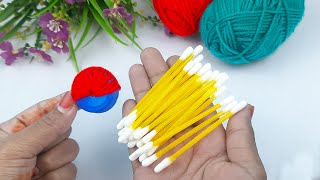 I did a INCREDIBLE job with plastic bottle caps, yarn. You'll love this super idea. DIY recycling