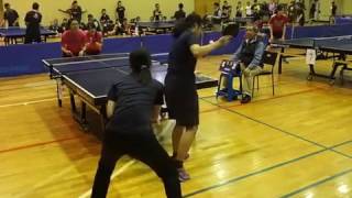 20170226大醫盃桌球團體賽 國防醫學vs陽明醫學許庭瑄 第五點女雙 3/4