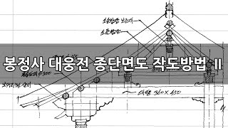 봉정사 대웅전 종단면도 작도방법 2