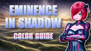 [PSO2NGS] AC Outfits Color Guide - The Eminence In Shadow Style