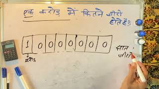 ek karod mein kitne zero hote hain | Maths | Surendra khilery | Hindi