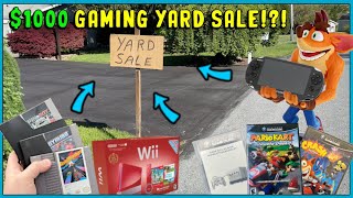 MIND-BLOWING $1,000 Yard Sale Game Haul!  || YouTube Retro Video Game Hunting