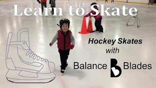 Learn to ice skate on Balance Blades Hockey Skates
