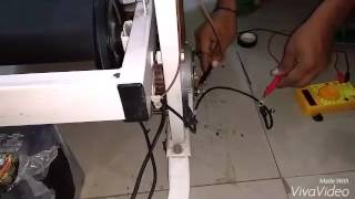 Electricity using alternator and treadmill