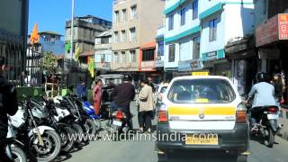 Driving on roads of Zarkawt  in Aizawl city, Mizoram