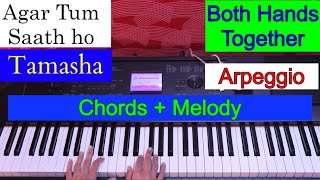 Hindi Song Both Hands Piano lesson Chord Pattern Arpeggio Pattern Piano lesson #166