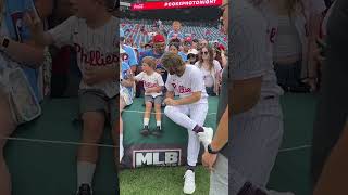 👨 Phillies star Bryce Harper made sure this kid wasn't alone ⚾ | #shorts | NYP Sports