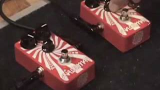 Analogman Peppermint Fuzz guitar effects pedal demo w King Bee Guitars relic Tele