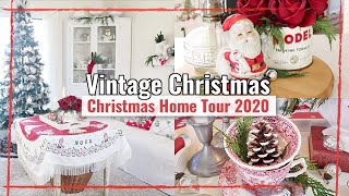 Christmas Home Tour 2020 | Vintage Cottage Christmas Decor | Christmas 2020