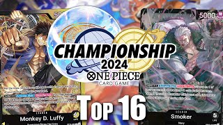 [OP09] OP02 Smoker vs. ST13 Luffy || Hyogo Wave 2 Top 16 || One Piece Trading Card Game