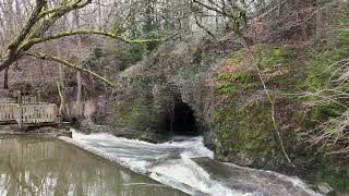 Blieberg, Belgium - River Geul cave at old galena / sinc mine