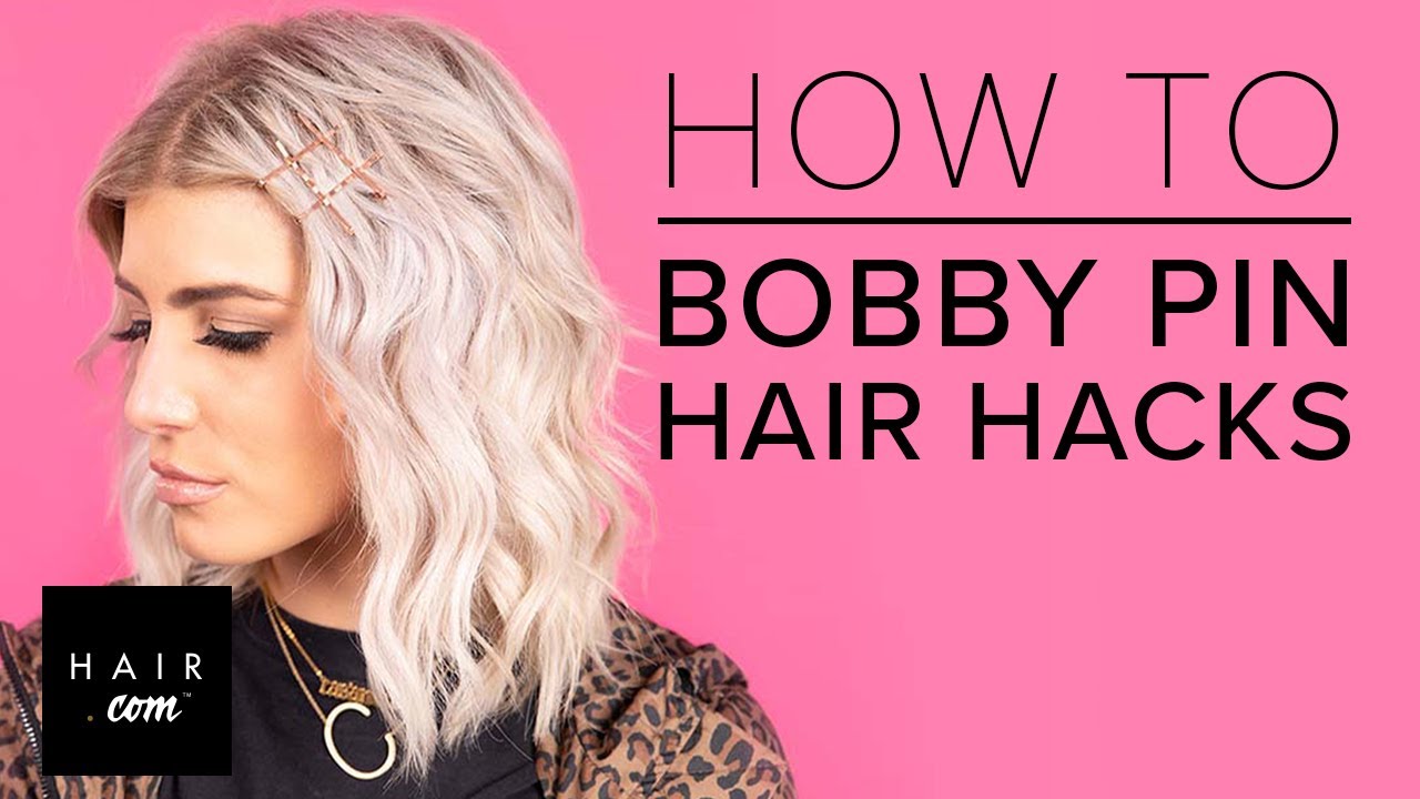 How To: Bobby Pin Hair Hacks - YouTube