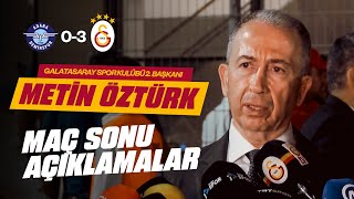 📺 Galatasaray SK 2. Başkanı Metin Öztürk'ün maç sonu açıklamaları | #ADSvGS