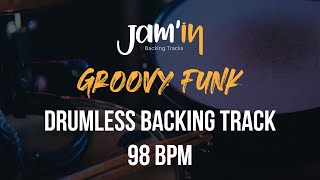 Groovy Funk Drumless Backing Track 98 BPM