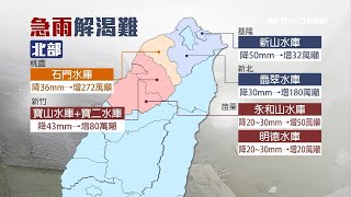 進帳解旱？中部降雨蓄500萬噸　預估可用3-5日｜三立新聞台