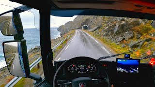 POV Driving 🇳🇴Northern Norway, Scania S560 - Berlevag Rv. 890