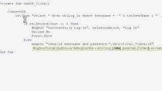 Visual Basic 6 Database Tutorial Part 5