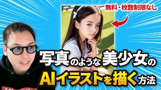 【完全無料\u0026無制限】画像生成AI「Stable Diffusion」で写真レベルのリアルな美少女を描く方法