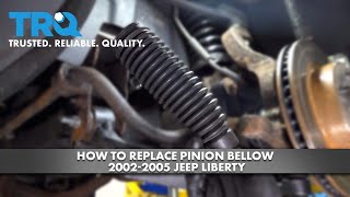 How to Replace Bellows Boot 2002-2005 Jeep Liberty