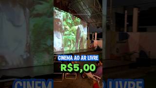 CINEMA AO AR LIVRE POR R$5 🎥#shorts #vitoria #espiritosanto #cinema #brizz #carne #foodpark #filme