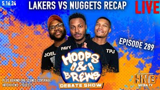 Hoops & Brews LIVE  Nuggets vs T'Wolves G6 Preview + More | Ep. 289