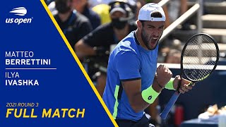 Matteo Berrettini vs Ilya Ivashka Full Match | 2021 US Open Round 3