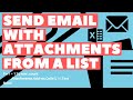 Excel VBA Macro: Send Email with Attachments from a List (Dynamic Range)
