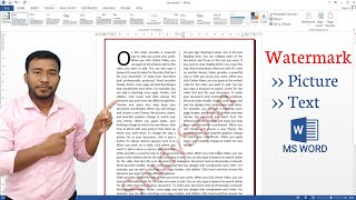 How to Insert Watermark in Microsoft Word | Picture Watermark in MS Word | Text Watermark in Word