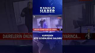 Kurye, Site Güvenliğine Satırla Saldırdı!