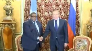 Somalia PM Omar Abdirashid meets with Russian FM Sergei Lavrov [FULL]