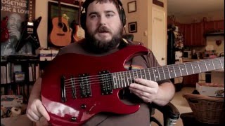 7 String guitar review- Washburn WG-587 guitar review- The Frugal Musician