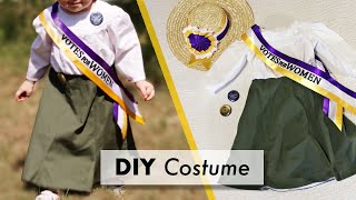 Making a Baby Suffragette Halloween Costume