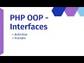 PHP OOP Interfaces